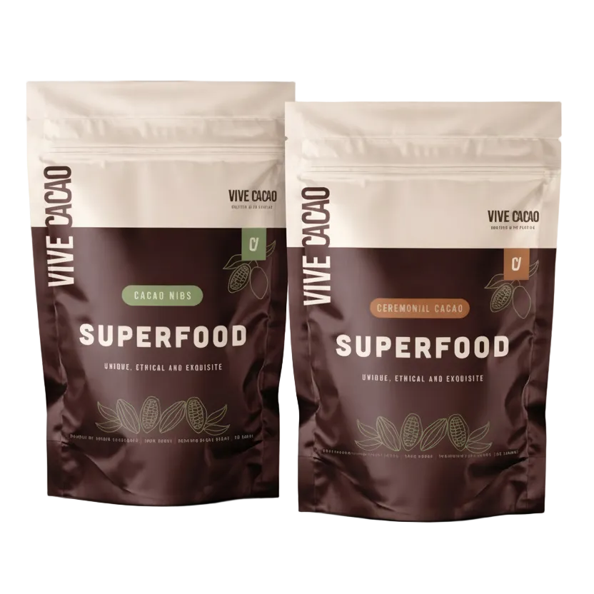 Guatemalan Cacao Experience Bundle – Ceremonial Cacao + Cocoa Nibs