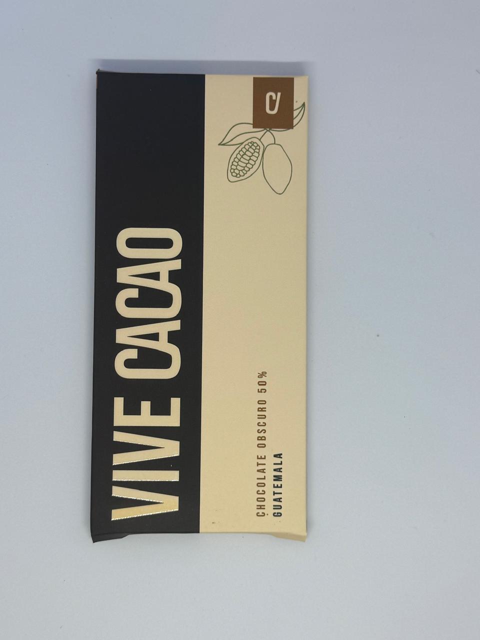 Vive Cacao 50% Dark Chocolate Bar - Guatemalan Highlands Heritage