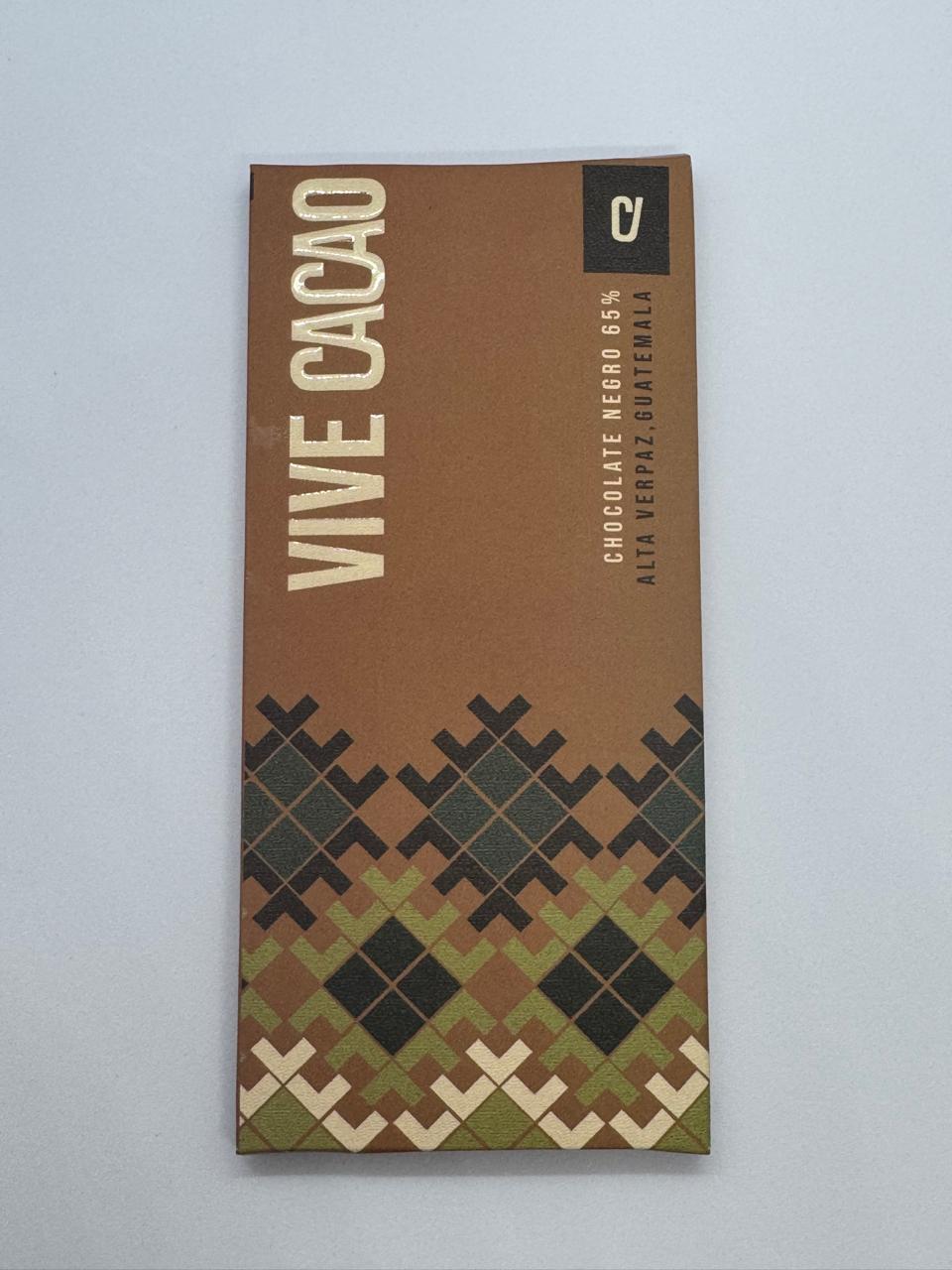 Vive Cacao 65% Dark Chocolate Bar - Single-Origin Guatemalan Highlands